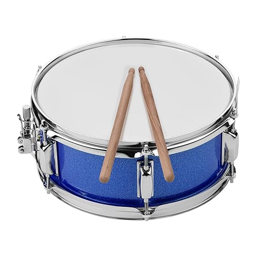 12inch Snare Drum Head with Drumsticks Shoulder Strap Drum Key for Student Band-JR