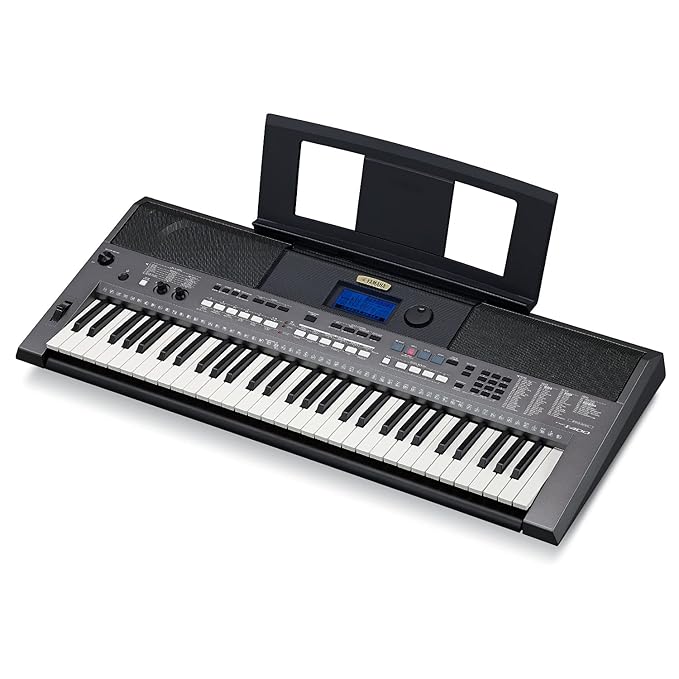 Yamaha PSR-I400 61-Key Portable Keyboard, Metallic Dark Grey