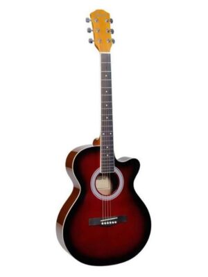 Havana FA391c 39-Inch Cutaway Acoustic Guitar-Red Burst