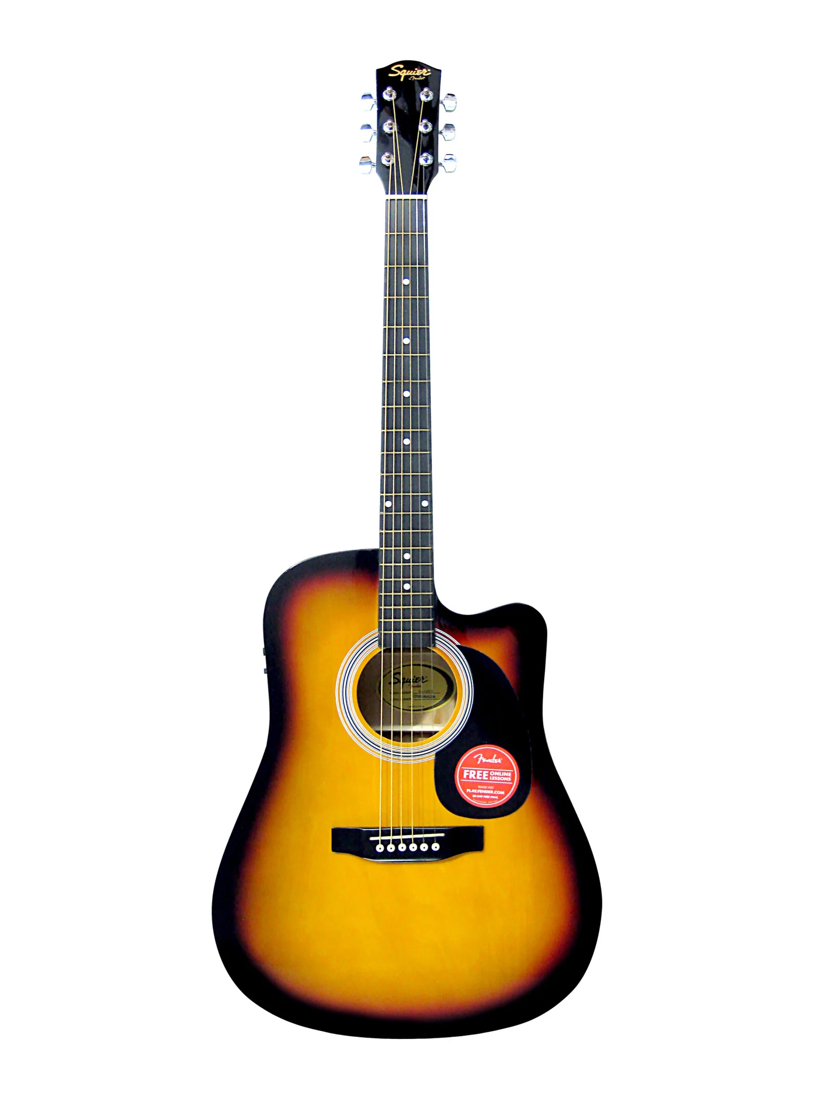 Fender SA105CE Semi Acoustic Guitar.