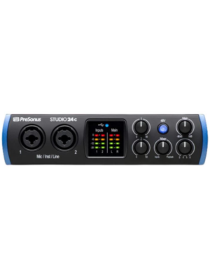 PreSonus Studio 24c Portable High Definition Usb C Audio Interface