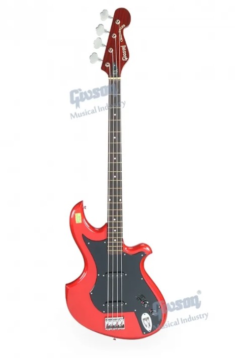 Givson Bass Guitar Challenger (Fitted With 2 Single Coiled Pick-ups) Electric Bass Guitar 4 Strings