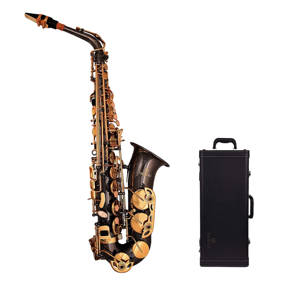 Kadence KXB Alto Saxophone with Leather Case(Black Gold)