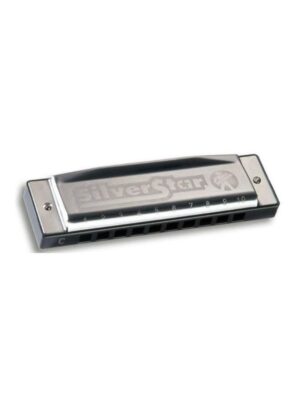 Hohner M50401X Silver Star C-Mouth Organ & Harmonica - Silver