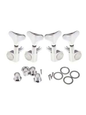 4 Chrome Sealed Tuning Pegs Tuners Machine Heads for Bass Guitar 2L+2R