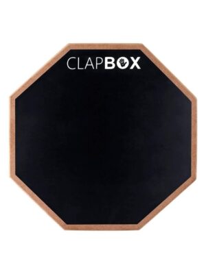 Clapbox Drum Practice Pad - 8 inches, Black