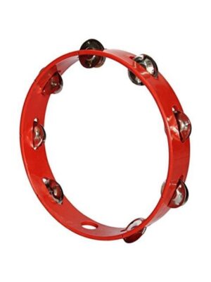 Khanjari Tambourine Hand Percussion Instrument 10 Inch (Red)