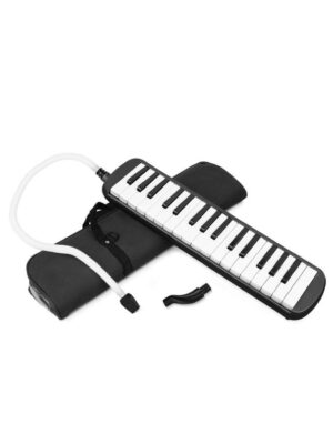 kaps 32 Key Blow Piano (Pianica) Portable Beginners Kids Gift (Black)