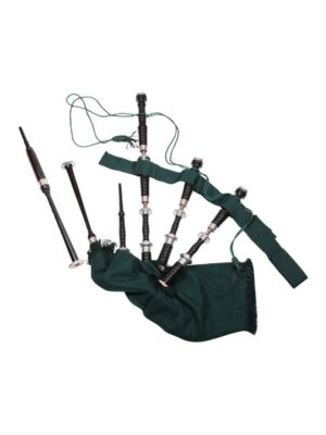 TM  Rosewood Bagpipe, 1-Piece, Green and Black