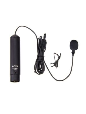 BOYA BY-M4C Phantom Power Clip-On Cardioid XLR Lavalier Microphone