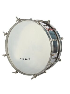 TM 1 Piece Side Drum (S.S), 12" inch, Silver