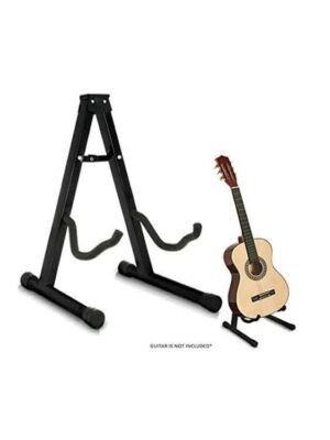 Guitar Stand for acoustic, electric, bass, classical guitars & Ukuleles. All Sizes. Foldable, Anti slip & Durable