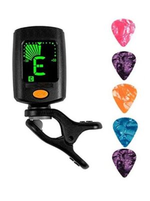 Kaps With 6 Picks Clip Tuner for Acoustic Guitar