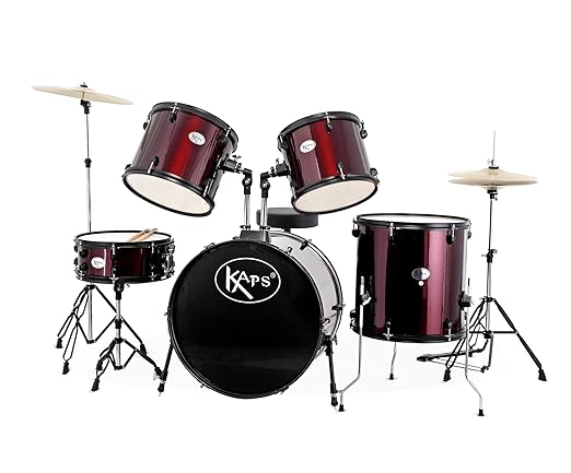 Kaps 5-Pcs Junior Drum Set JBJ1046 - Wine Red