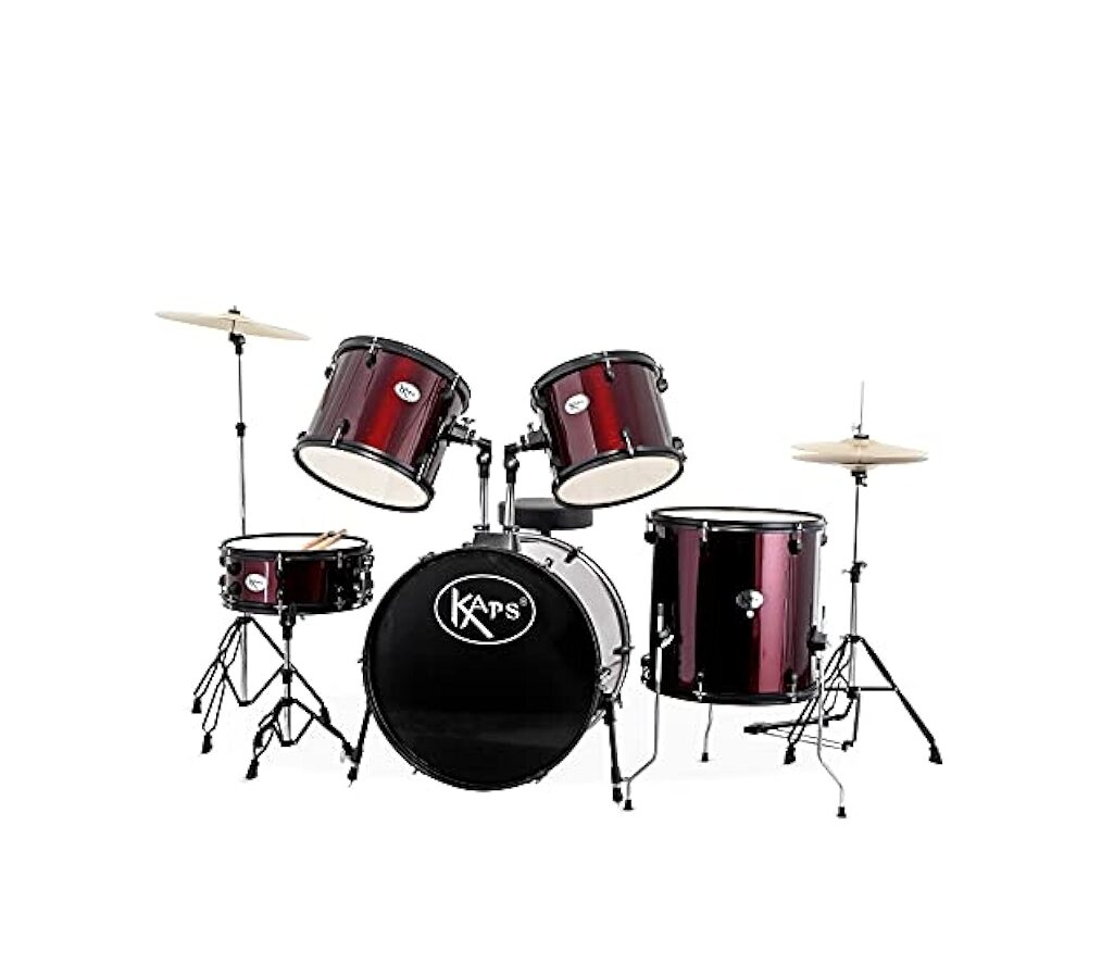 Kaps P35C 5-Pieces Acoustic Drum Kit With Hardware and Cymbals