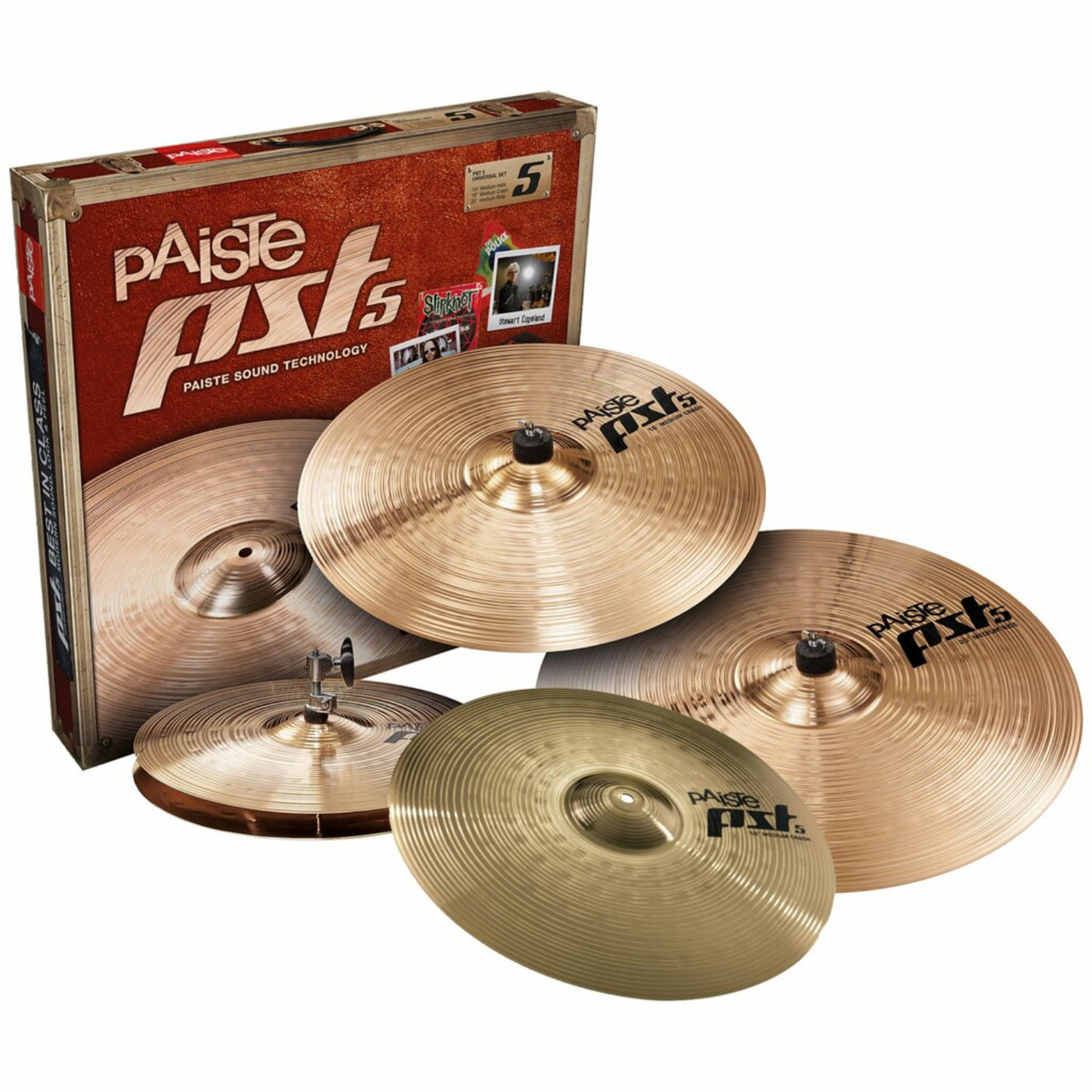 Paiste PST5-U Universal Cymbal Set With 16 Inch Crash 4.62 (8)