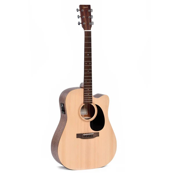 Ditson DC-10E 6 String Electro Acoustic Guitar - Natural - Natural