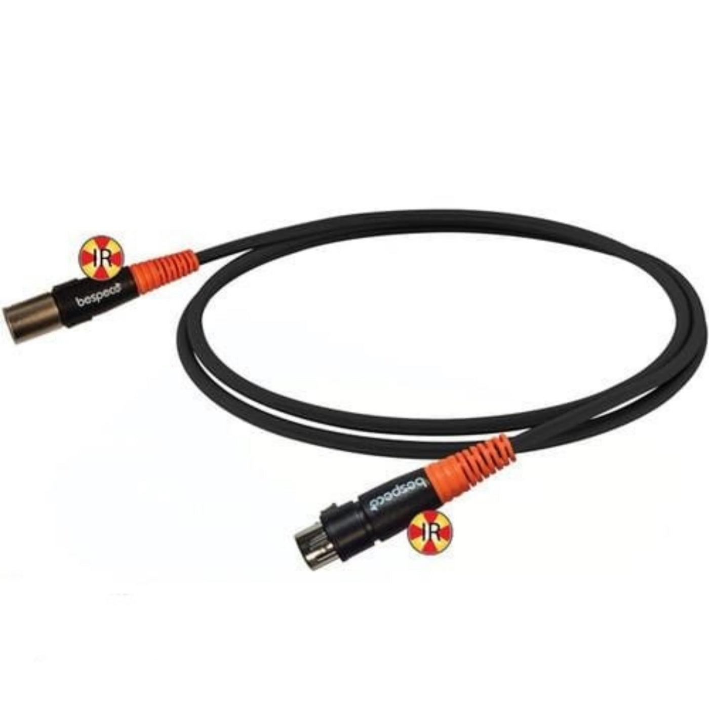 Bespeco Cannon XLR Male to Female XLR Cable Black/Orange 9 Metres 4.88 (8)