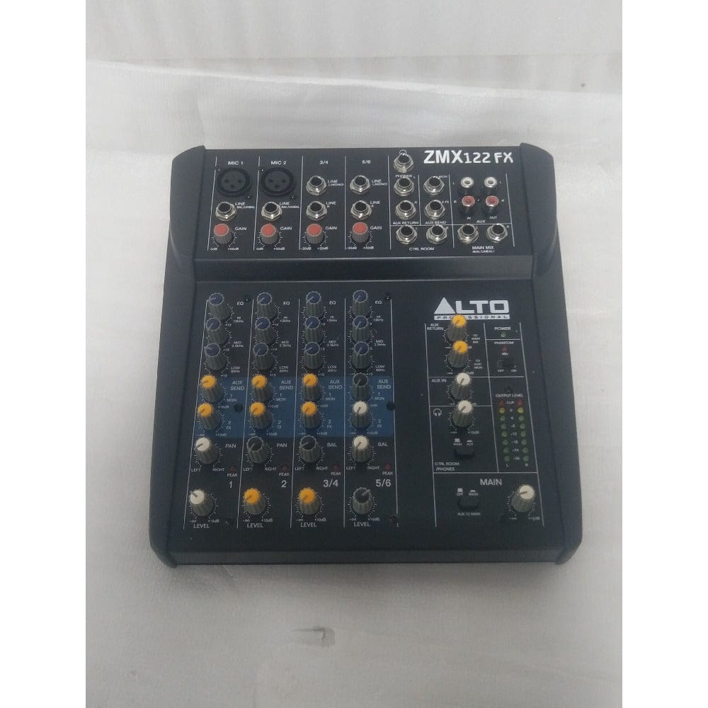 Alto ZMX122FX 8-Channel Compact Mixer with Effects - Open Box B Stock