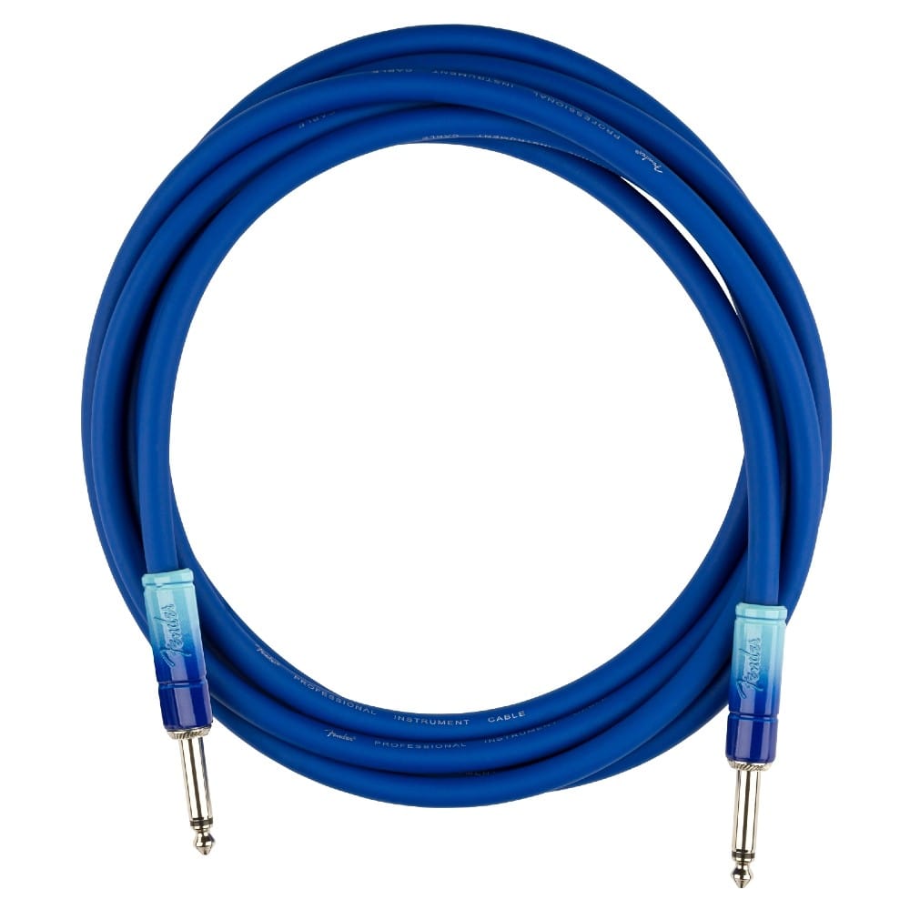 Fender 10' Ombre Instrument Cable - Belair Blue 5.0 (1)