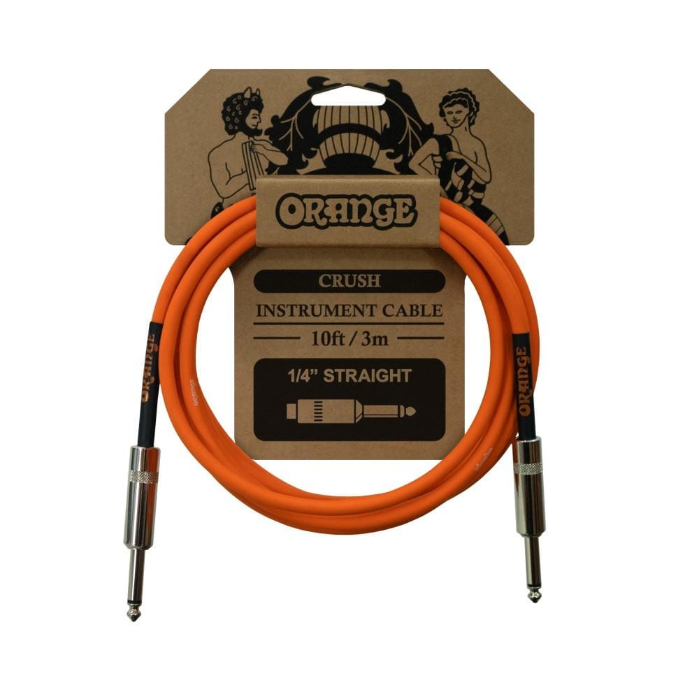 Orange CA Crush 10ft Instrument Cable - Straight to Straight 1.5 (2)