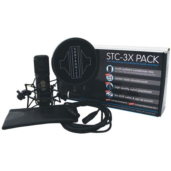 Sontronics STC-3X 3 Pattern Large Diaphragm Condenser Mic Pack - Black