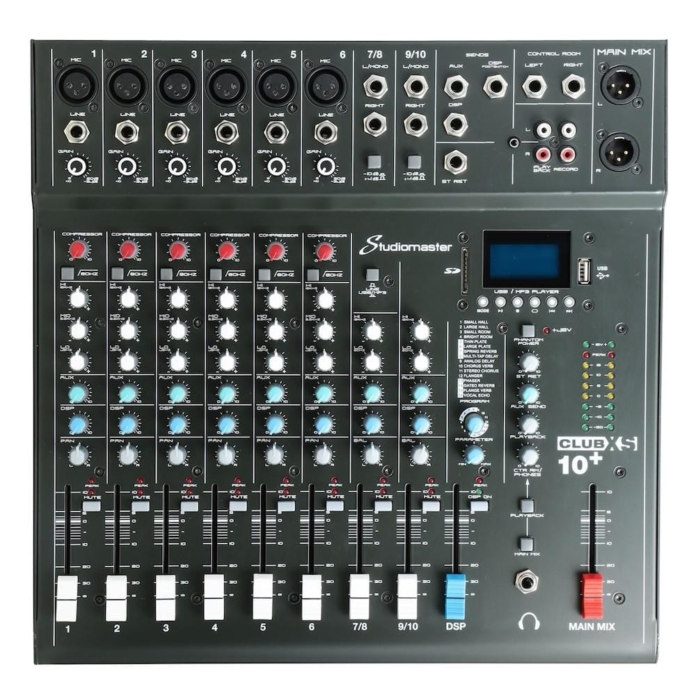 Studiomaster CLUB XS10+ 10 Channel Analog Mixer