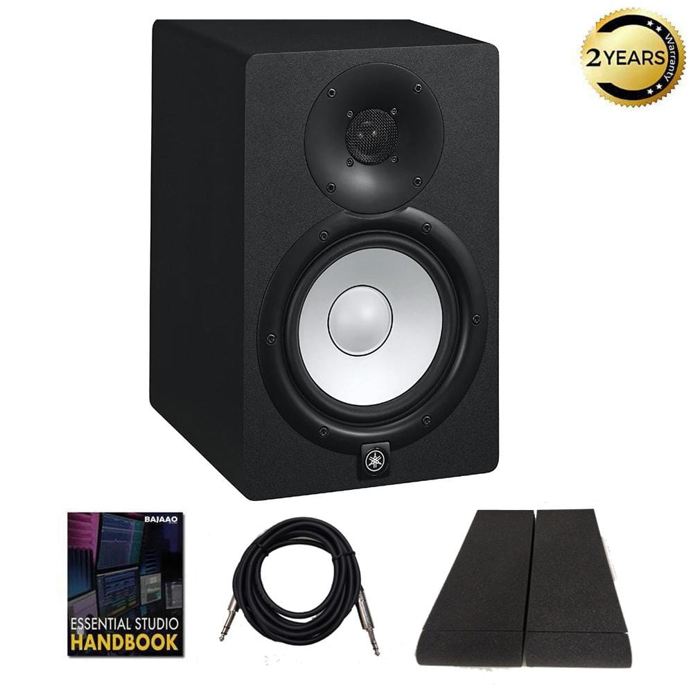 Yamaha HS7 Two Way 6.5inch Active Monitor with Isolation Pads, Cable and Ebook - Single Unit
